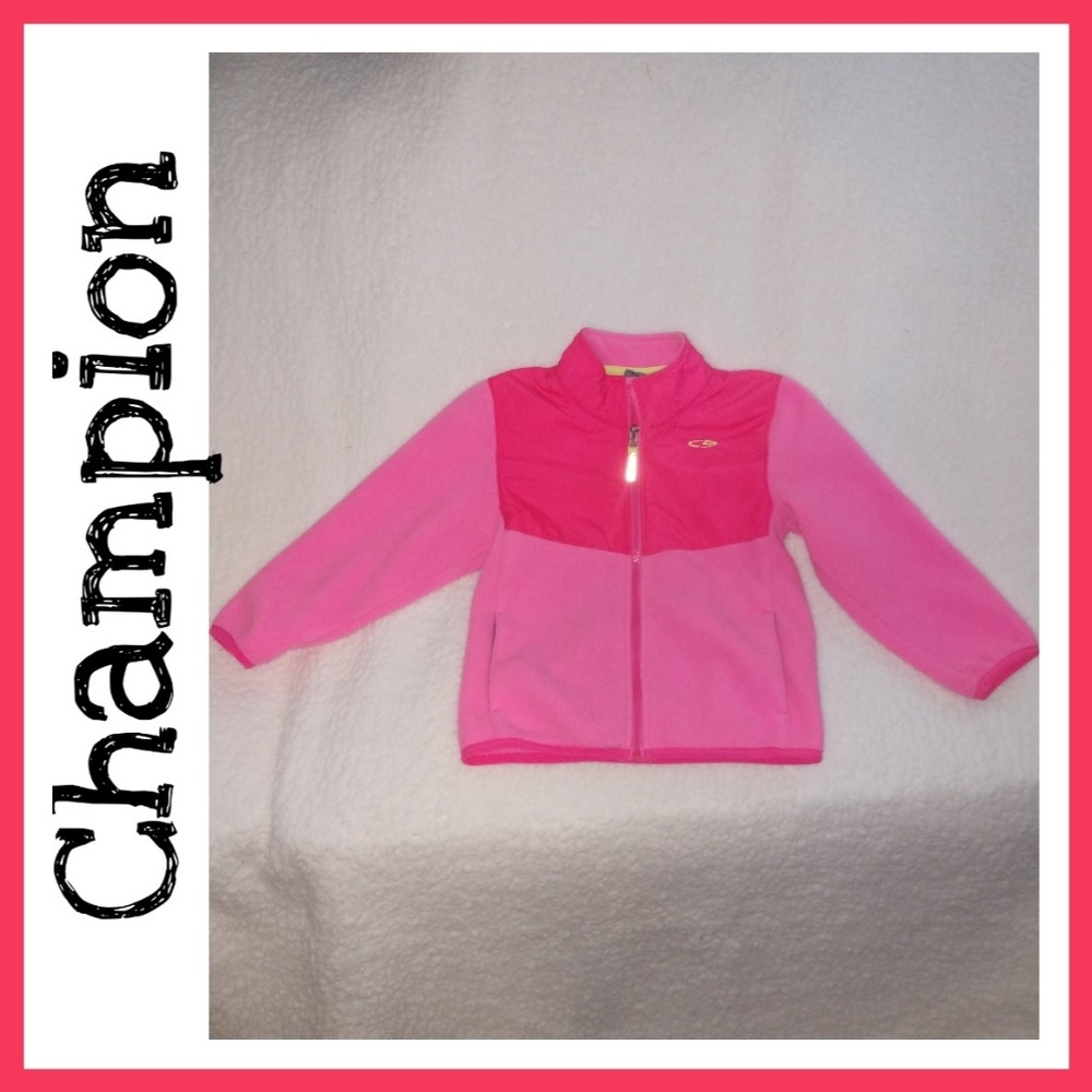 5T Pink Girls Champion Fleece Jacket